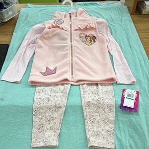 Disney Pink Princess Fleece Outfit